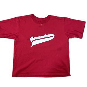 1980s Vintage Mens Germantown #24 Short Sleeve Henley Jersey T-Shirt Tee sz XL